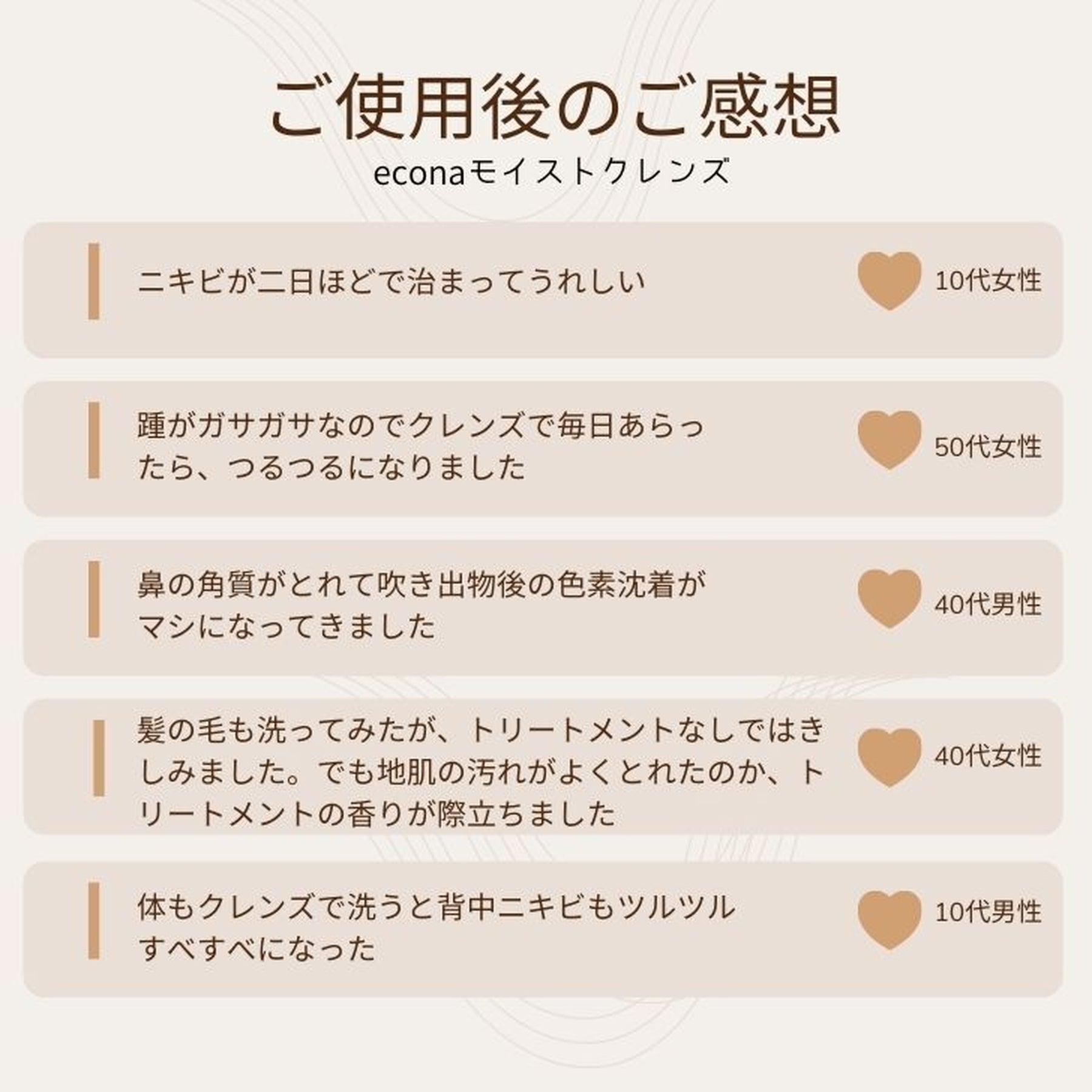 econaシリーズセット、オリジナル泡立てネット付